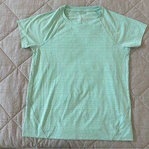 Athleta Girl Light Green Short Sleeve Catching Rays UPF Tee- Sz 12/L